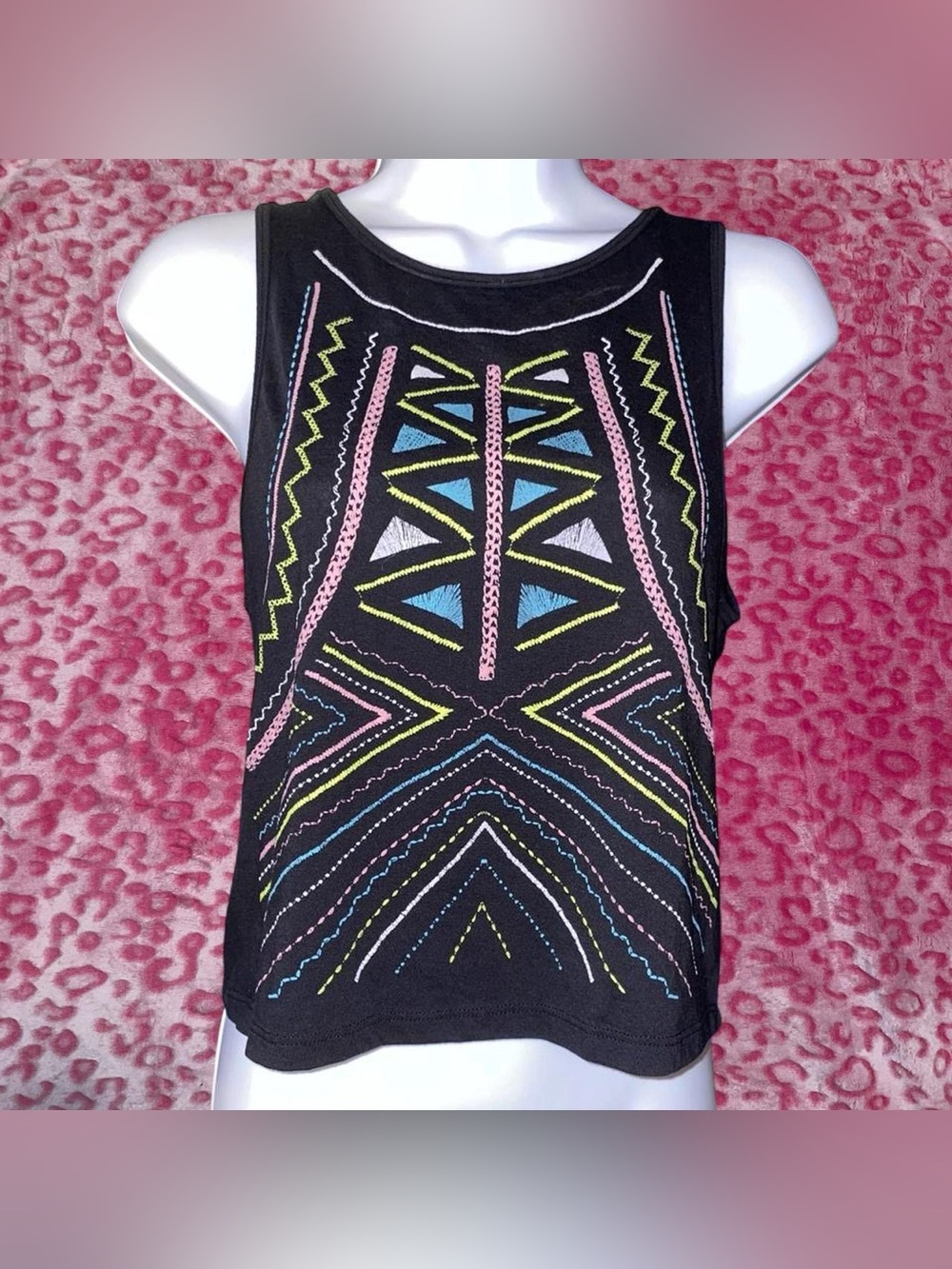 Deb black racerback tank top